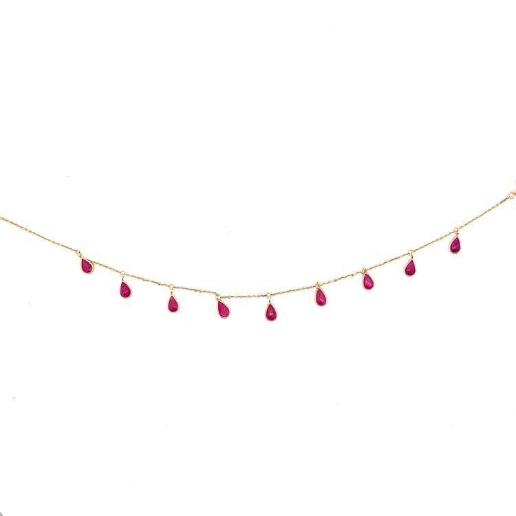 Ruby Bracelet  in 14k Yellow Gold