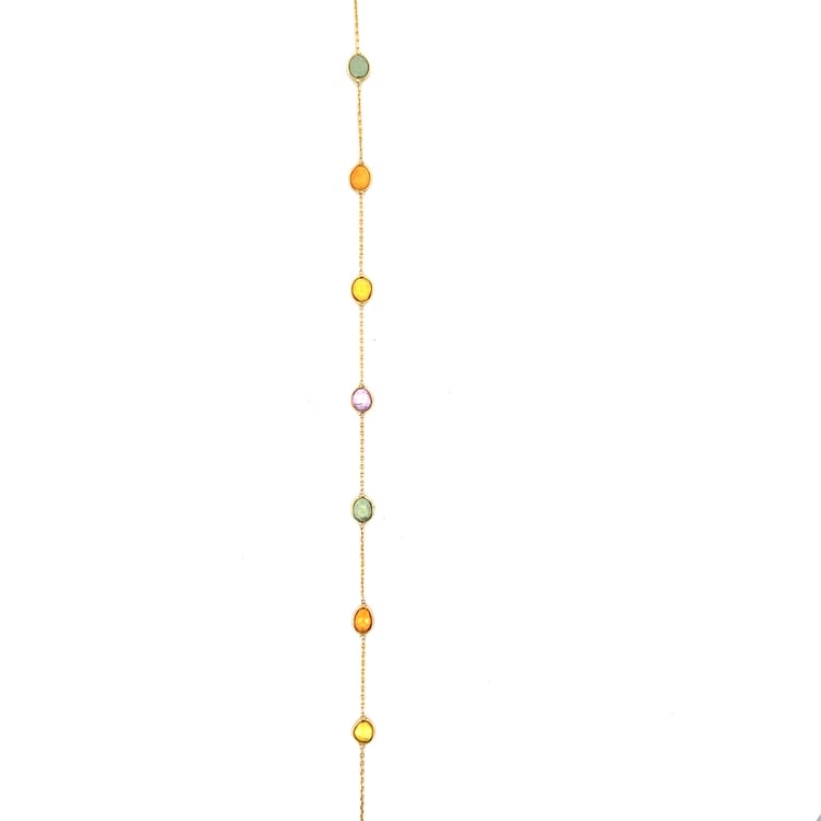 Multi-Sapphire Bracelet  in 14k Yellow Gold