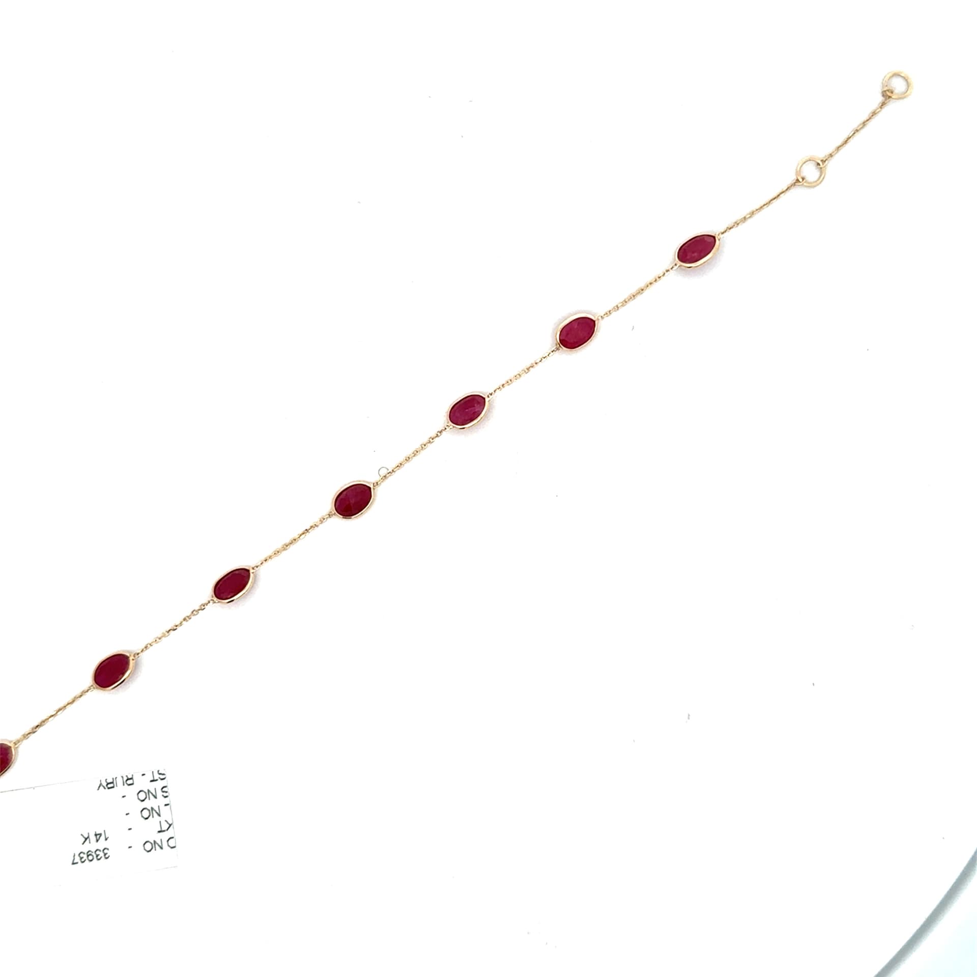 Ruby Bracelet  in 14k Yellow Gold