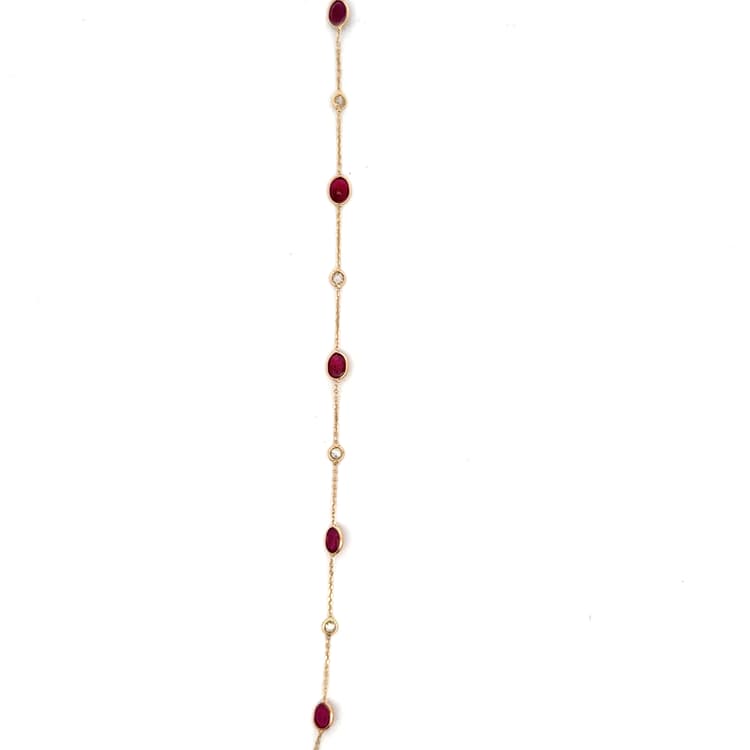 Ruby-Diamond in 14k Yellow Gold