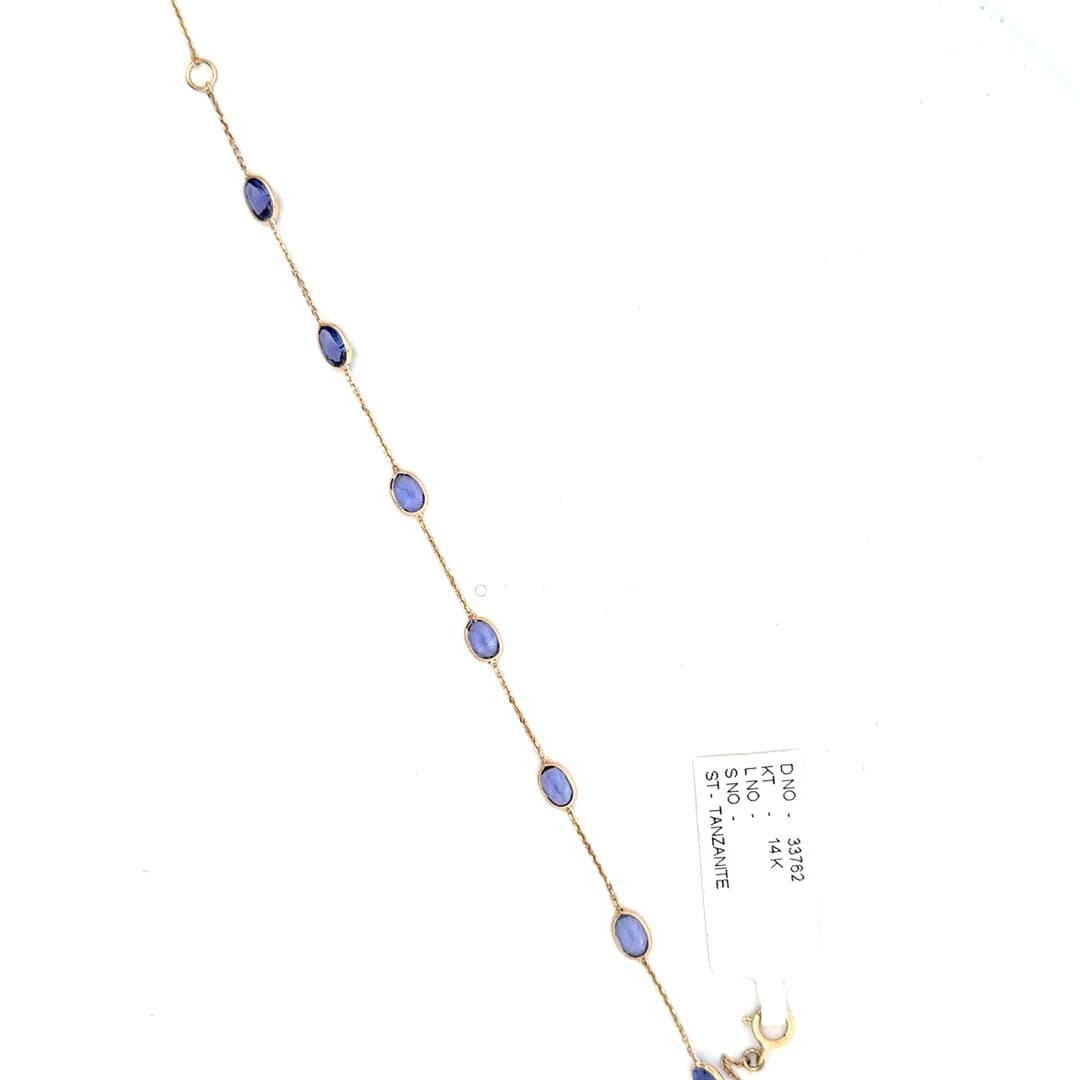Tanzanite Bracelet in 14k Yellow Gold