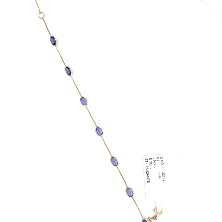Tanzanite Bracelet in 14k Yellow Gold