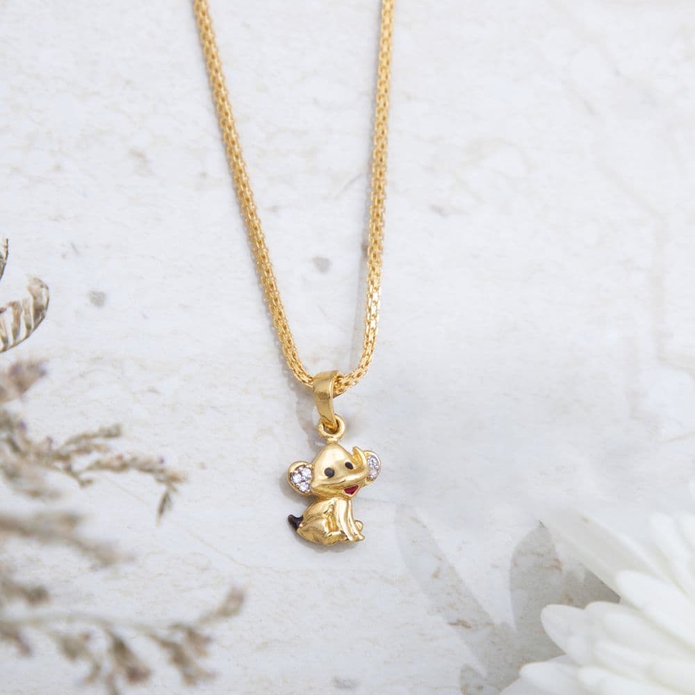 Gold Elephant Pendant