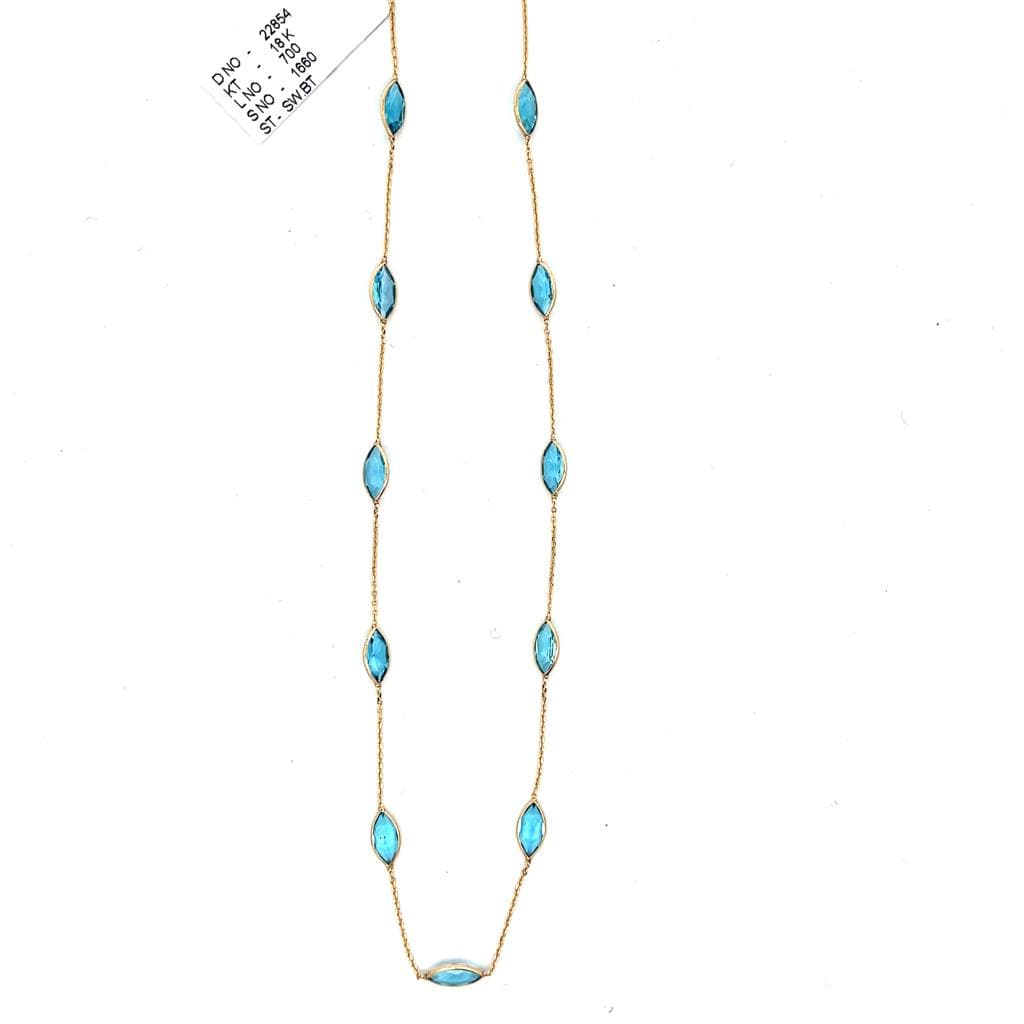 Swiss Blue Topaz Necklace