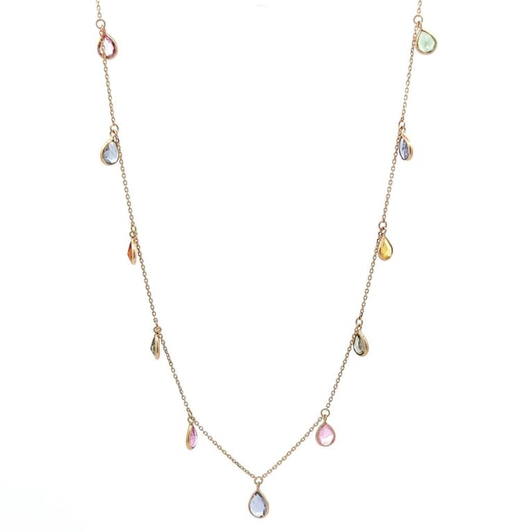 Multi Sapphire Necklace