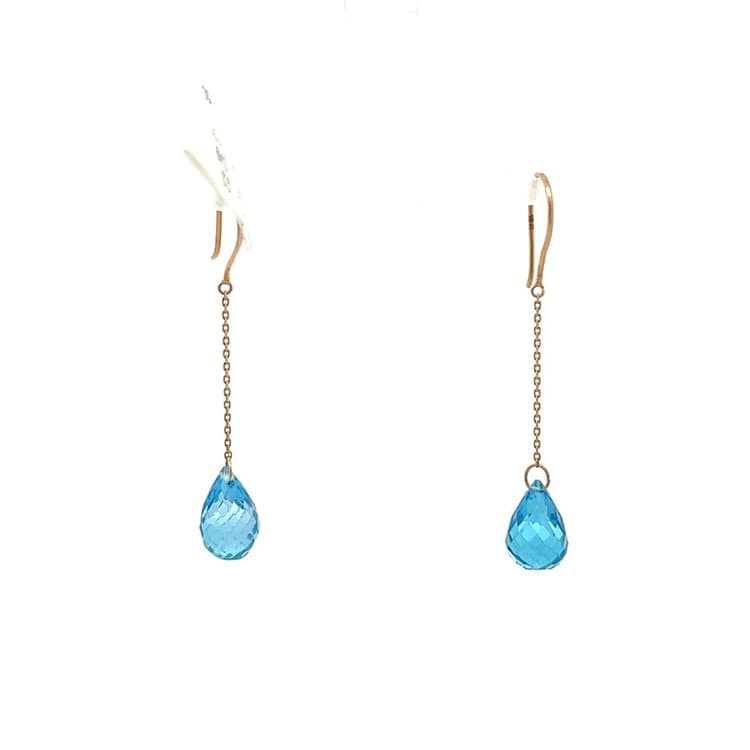 Swiss Blue Topaz Earrings