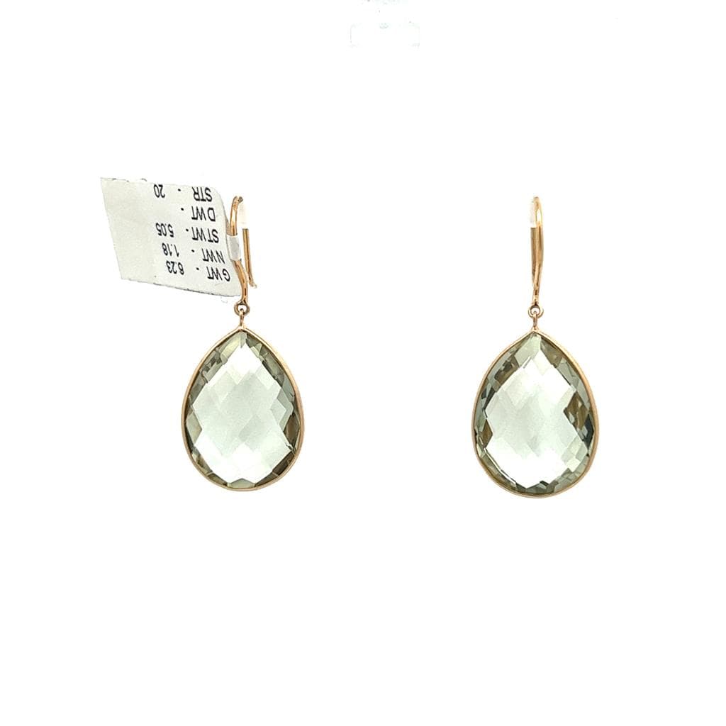 Green Amethyst Earrings