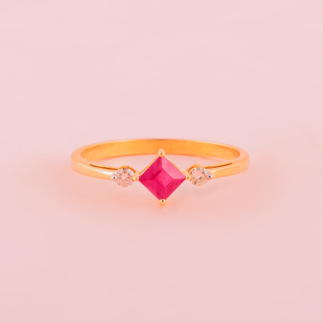 Ruby Ring in 14k Yellow Gold