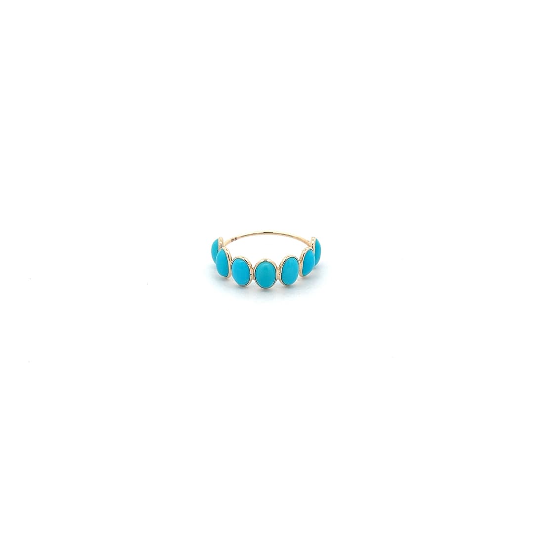 Turquoise Ring  in 14k Yellow Gold