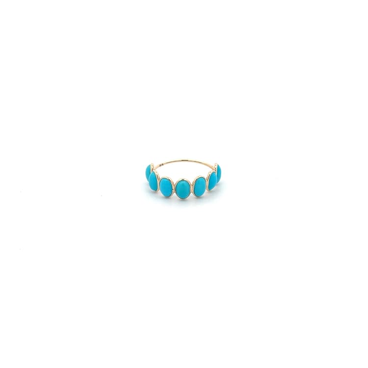 Turquoise Ring  in 14k Yellow Gold