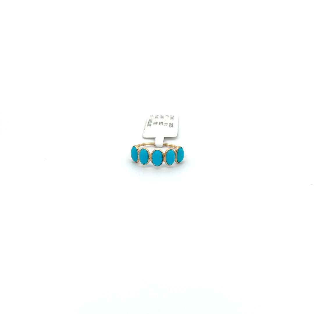 Turquoise Ring  in 14k Yellow Gold