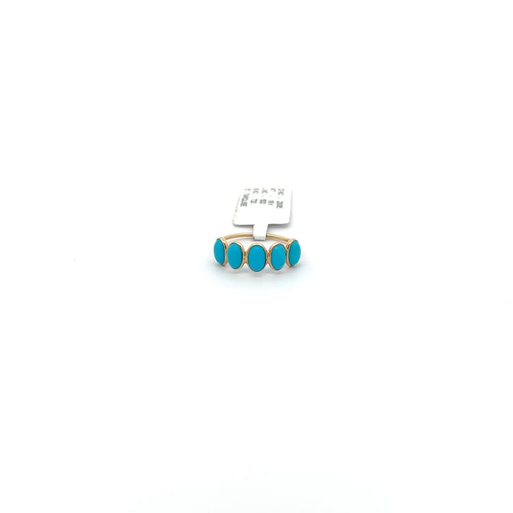 Turquoise Ring  in 14k Yellow Gold