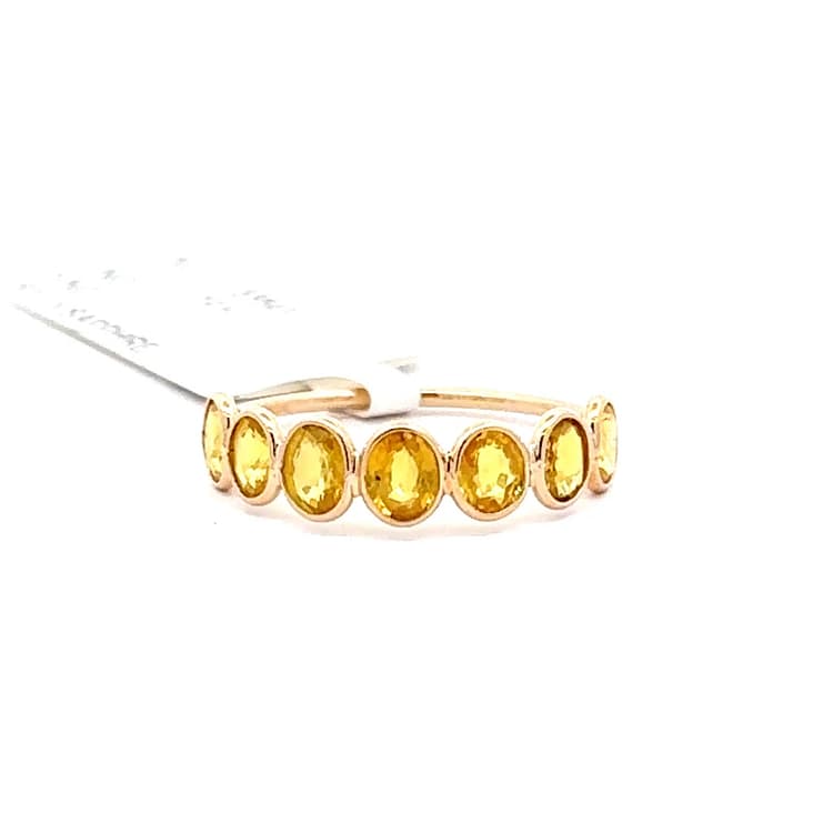 Yellow Sapphire Ring in 14k Yellow Gold