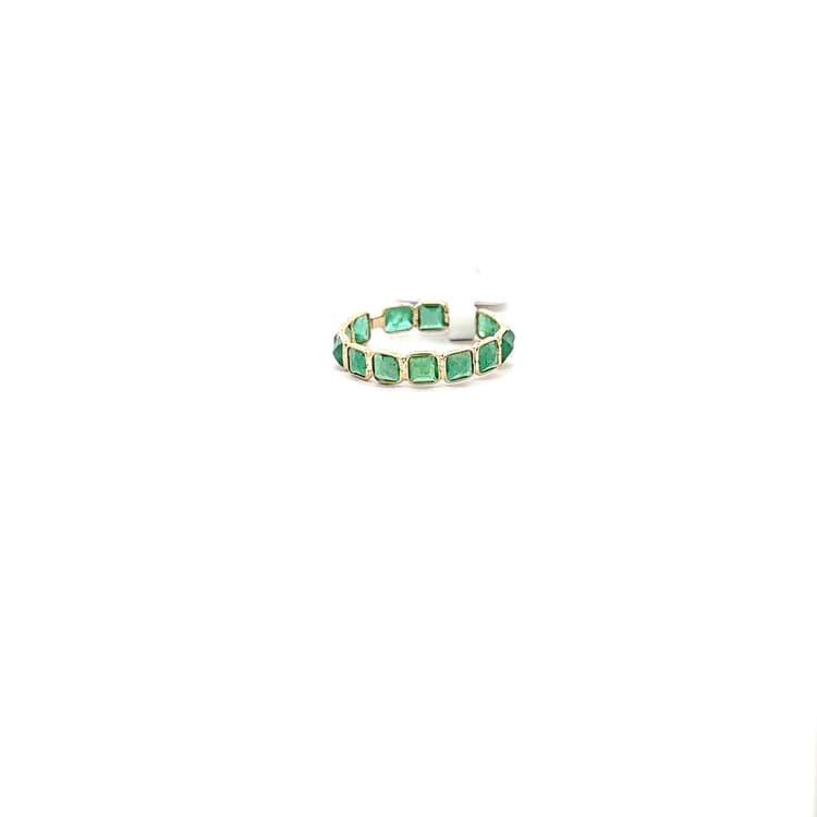 Emerald Ring in 14k Yellow Gold
