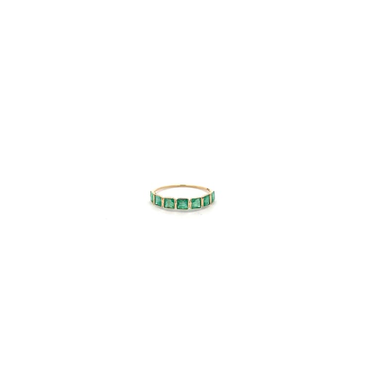 Emerald Ring in 14k Yellow Gold