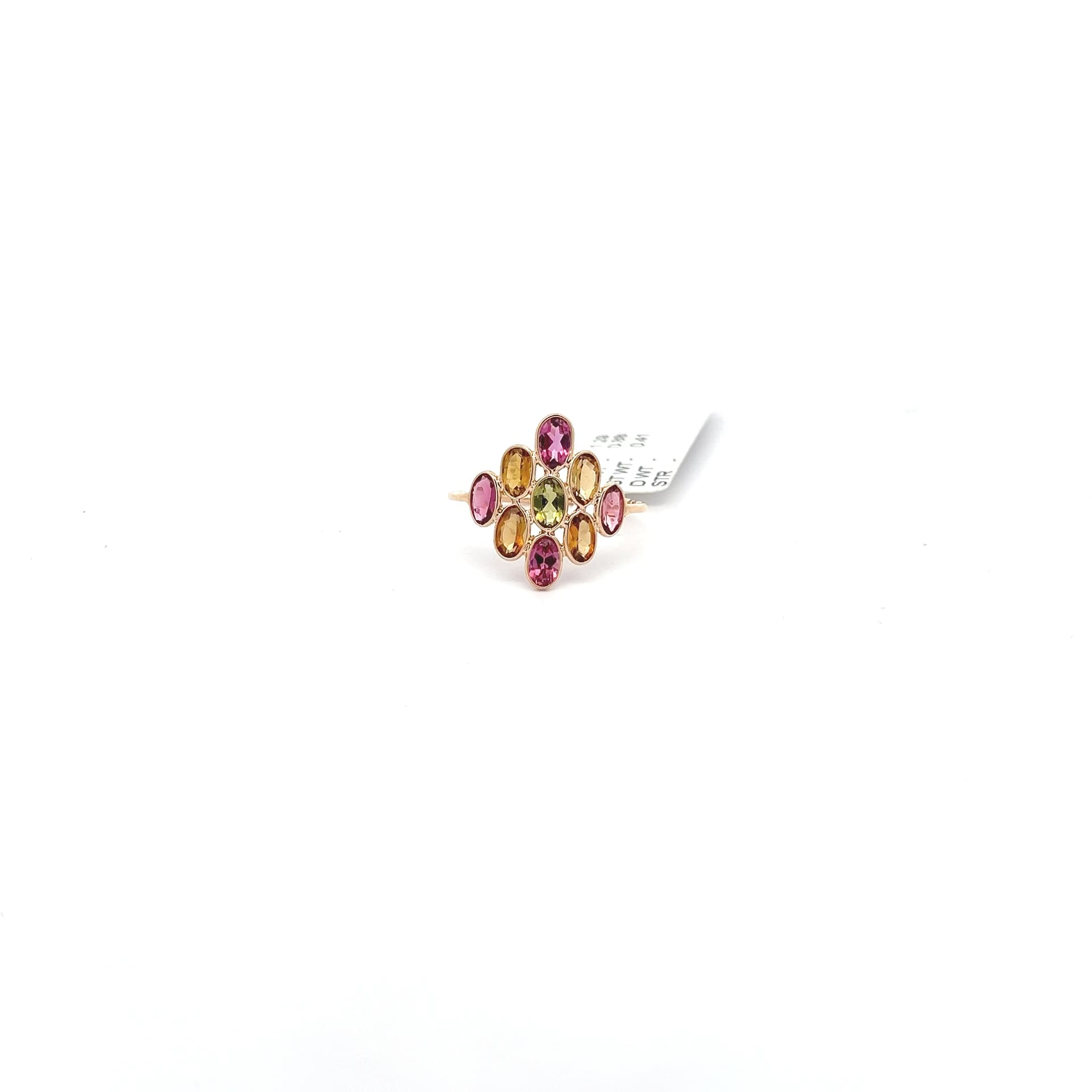 Multi-Tourmaline Ring in 14k Yellow Gold
