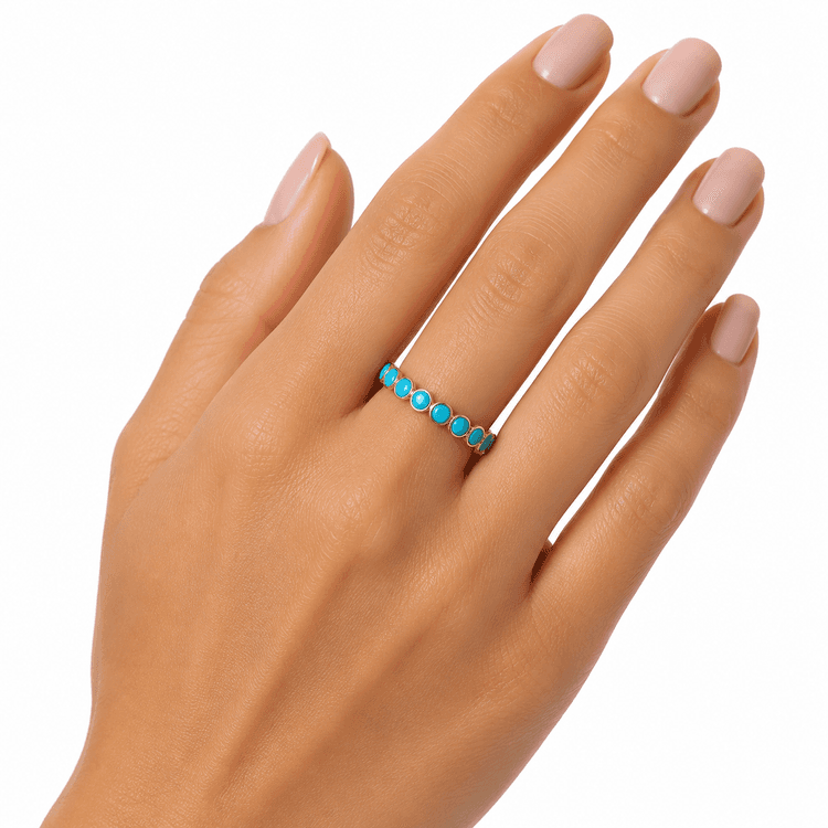 Turquoise Ring in 14k Yellow Gold 1
