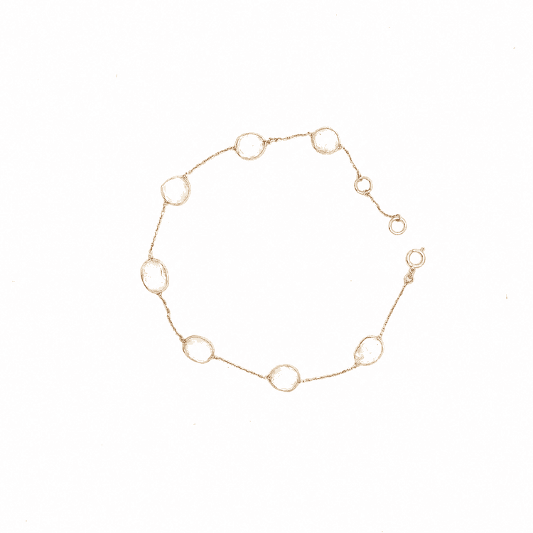 W. Rainbow Bracelet in 14k Yellow Gold