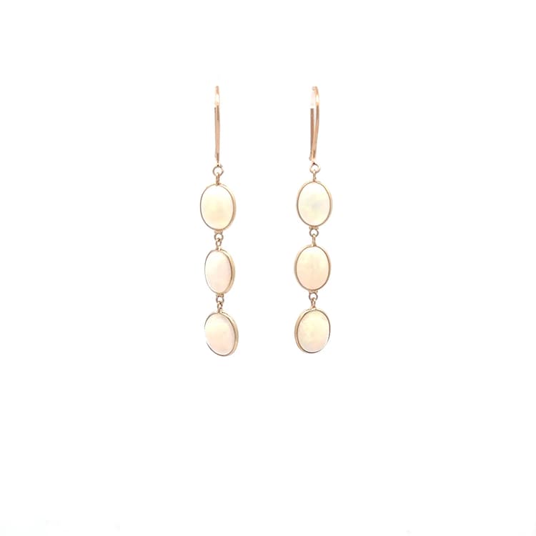 Opal Earring in 14k Yellow Gold 2