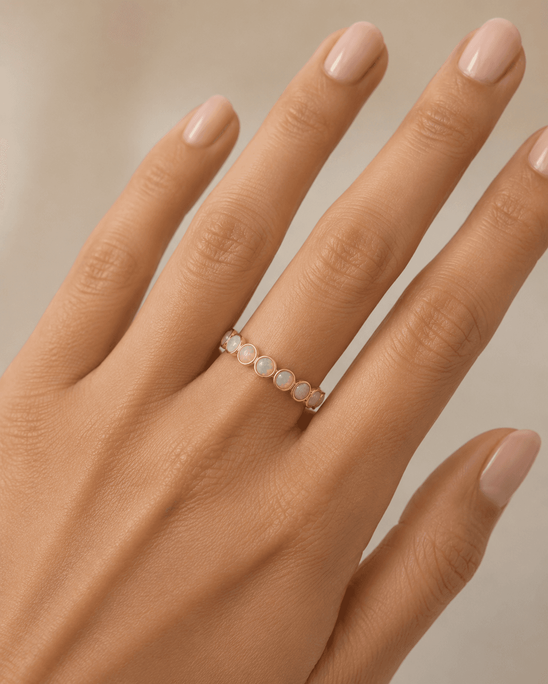 Opal Ring in 14k Yellow Gold