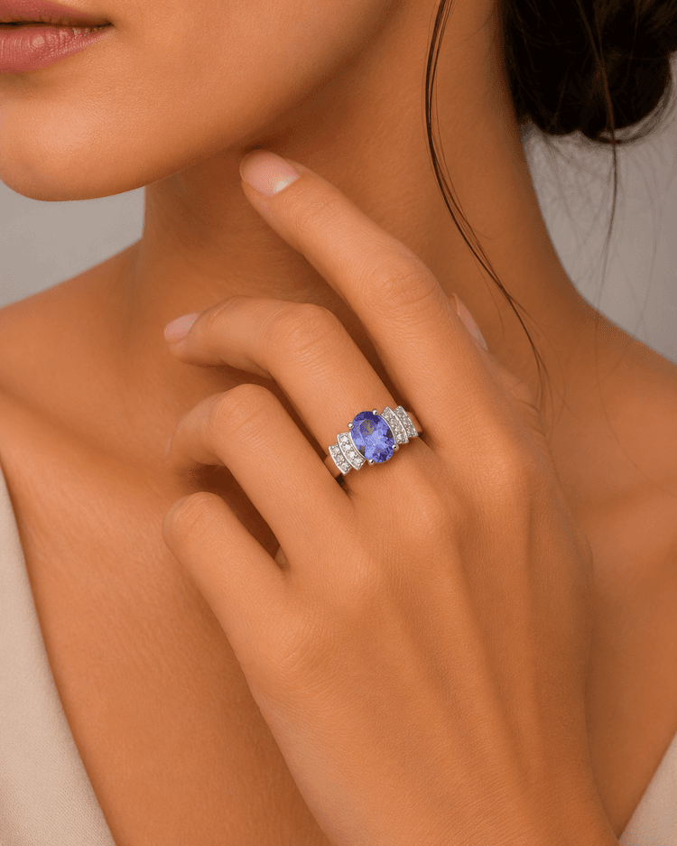 Tanzanite Ring in 14k Yellow Gold