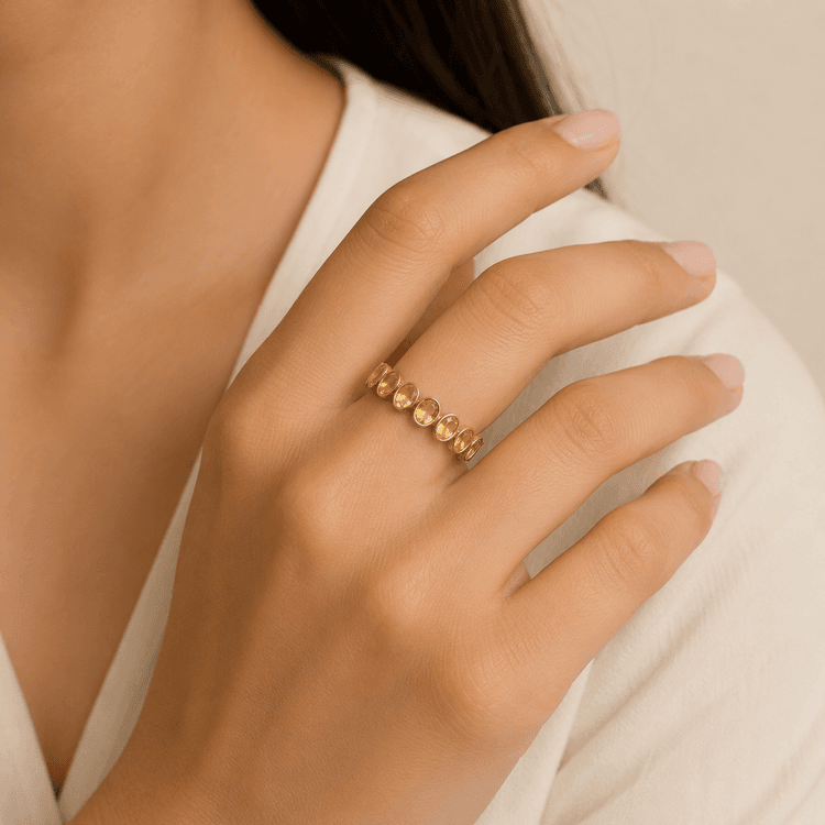 Yellow Sapphire Ring in 18k Yellow Gold