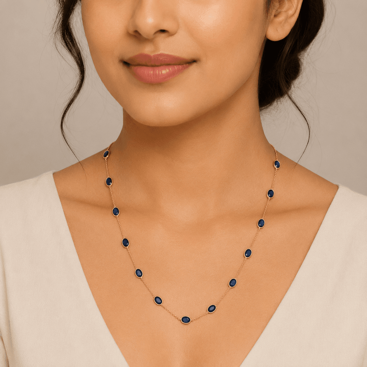 Blue Sapphire Necklace