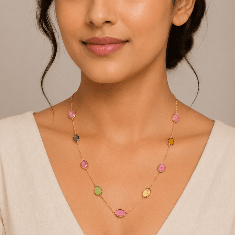 Multi Sapphire Necklace