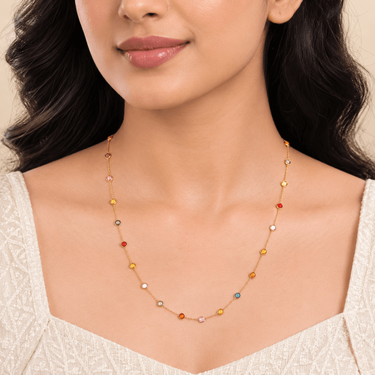 Multi Sapphire Necklace
