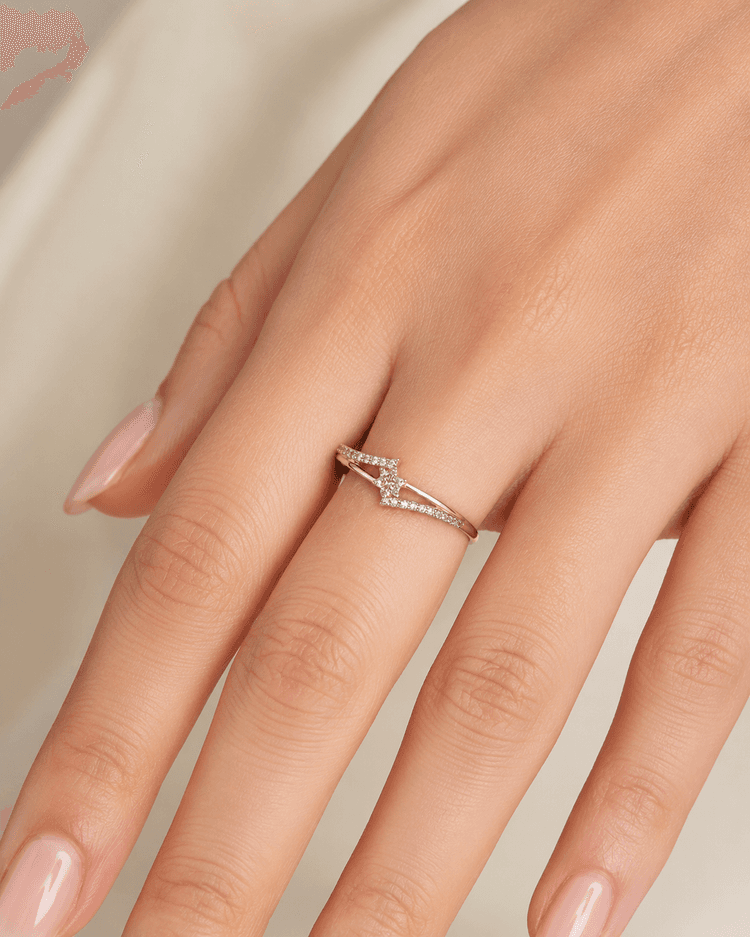 Simple Star shaped promise ring