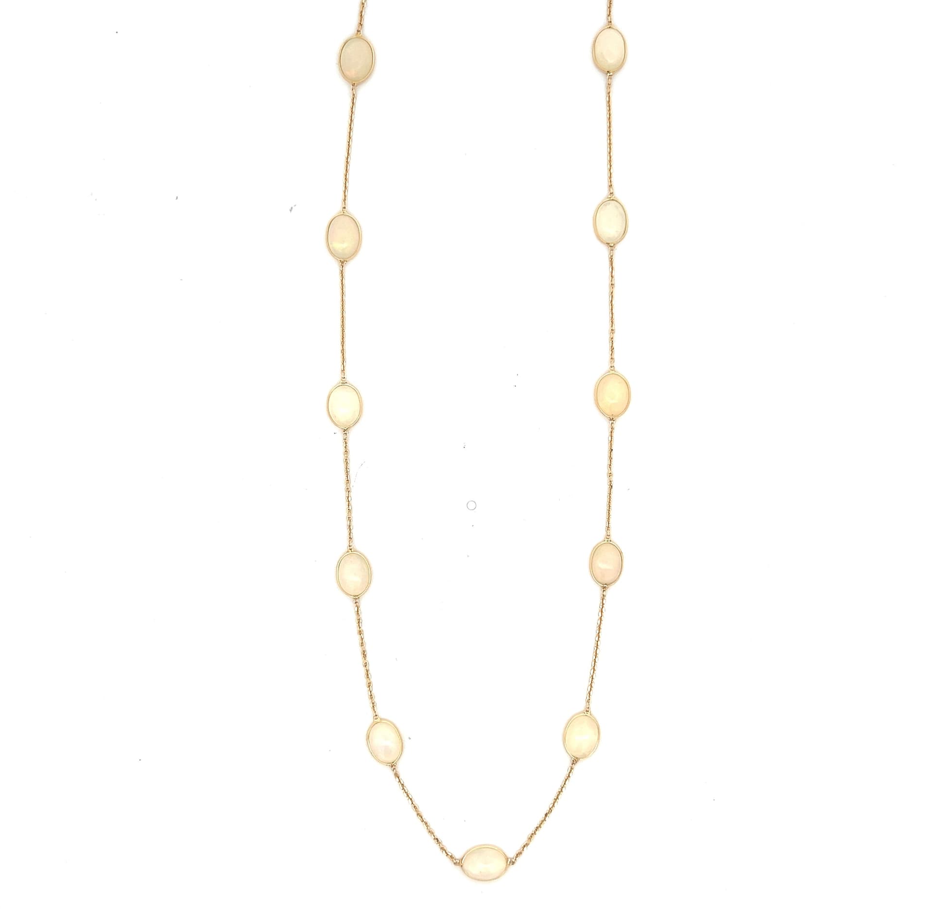 Opal Necklace in 14k Yellow Gold