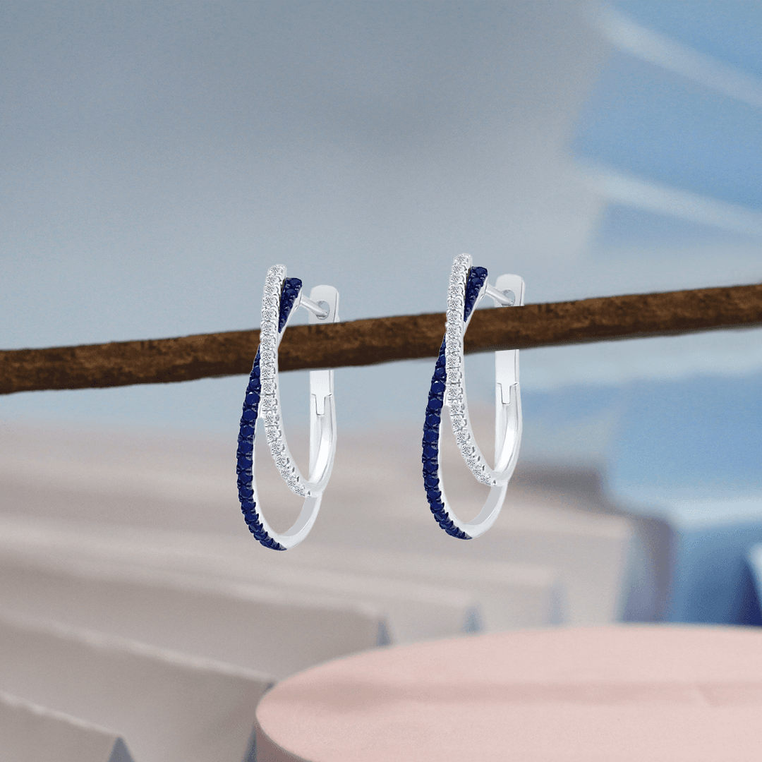 Praavy Hoop Earring Set Silver