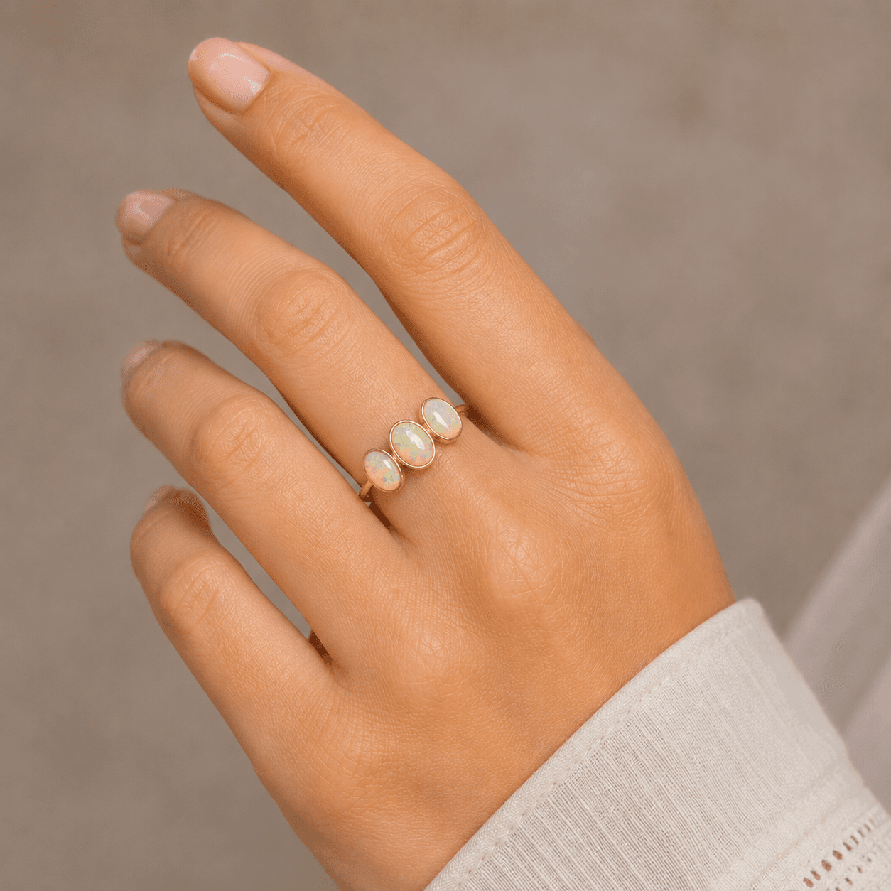 Opal Ring in 14k Yellow Gold 1