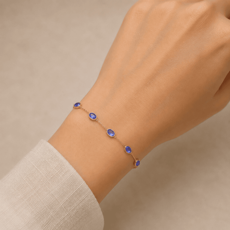 Tanzanite Bracelet in 14k Yellow Gold