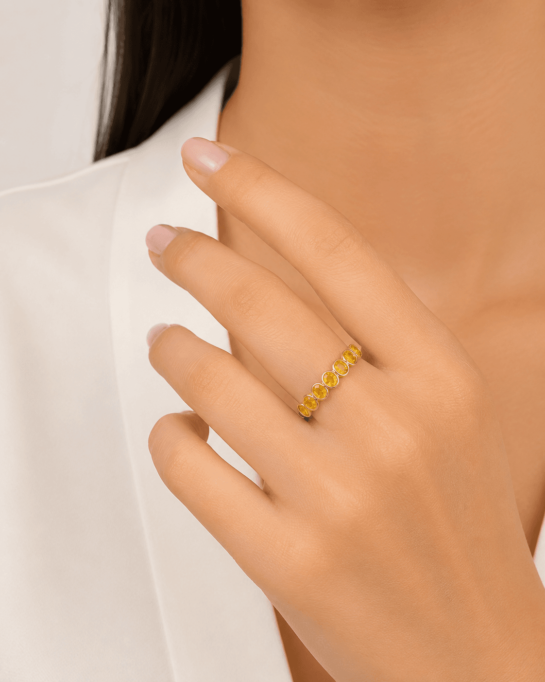 Yellow Sapphire Ring in 14k Yellow Gold