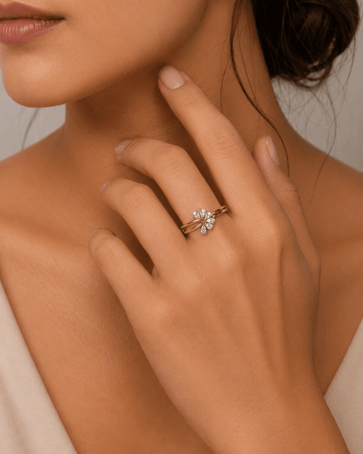 Diamond Ring in 14k Yellow Gold