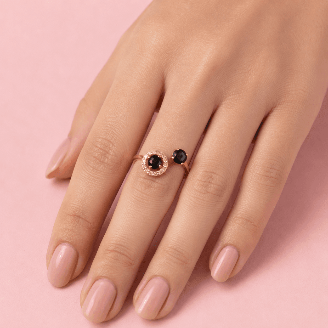 Blue Sapphire Ring in 14k Yellow Gold