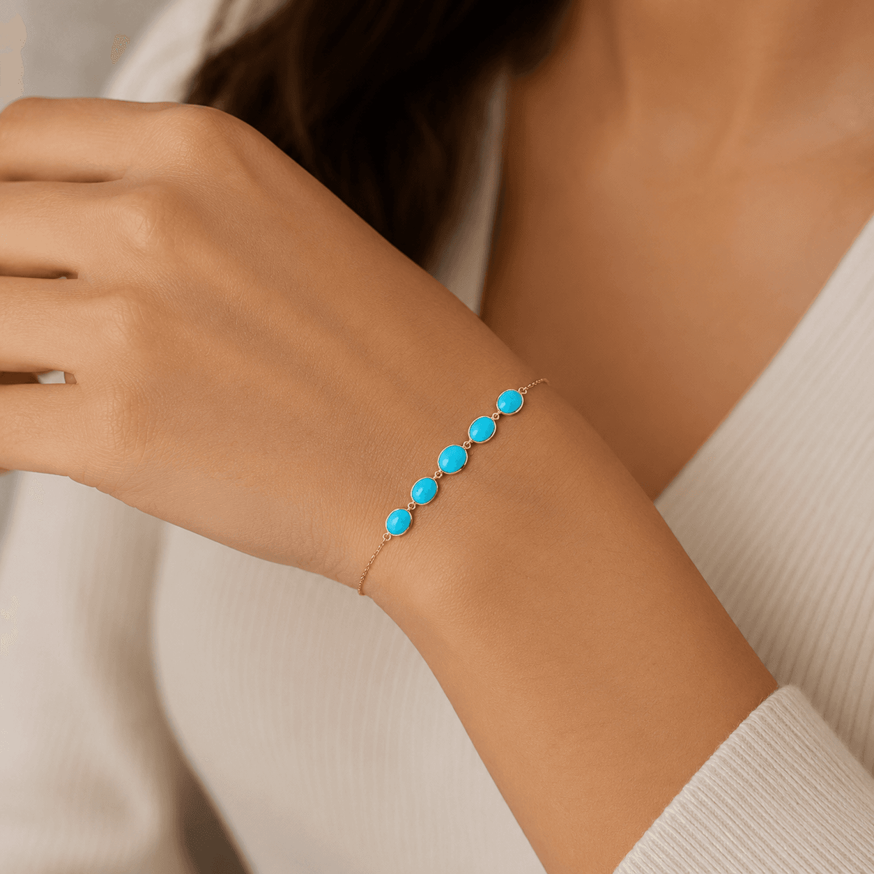 Tourquoise Bracelet in 18k Yellow Gold