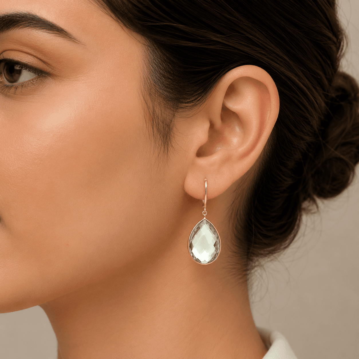 Green Amethyst Earrings