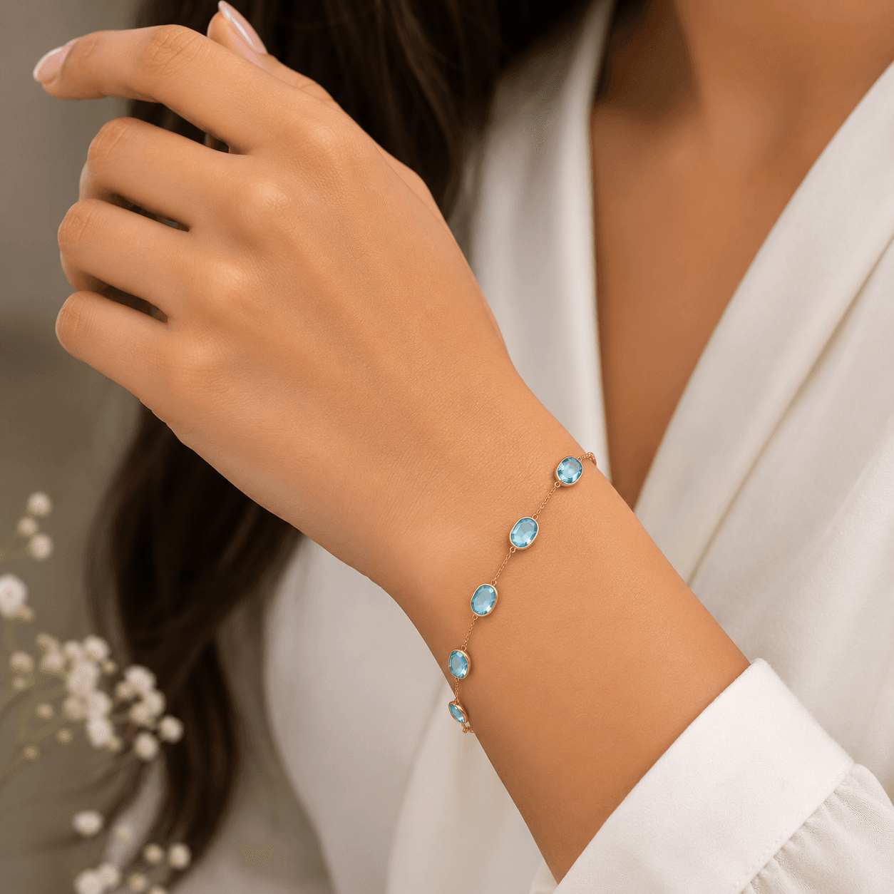 Sky Blue Topaz Bracelet
