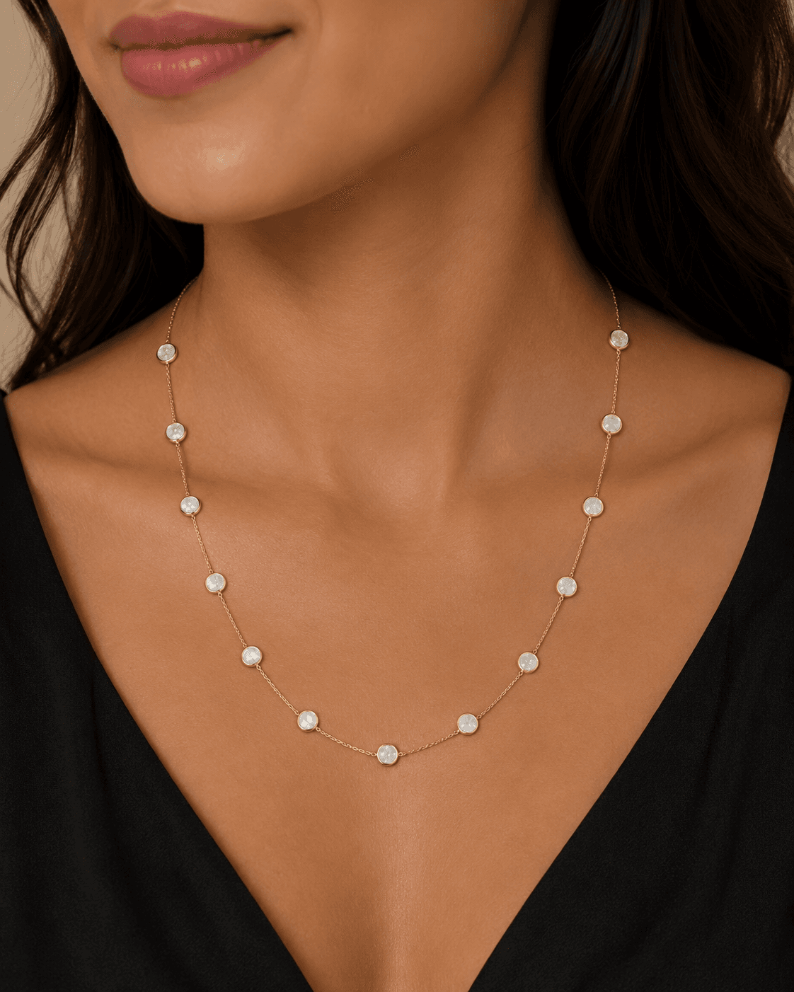 White Rainbow Necklace