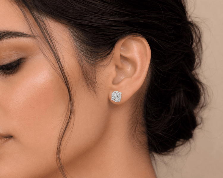 Flower Diamond Earrings