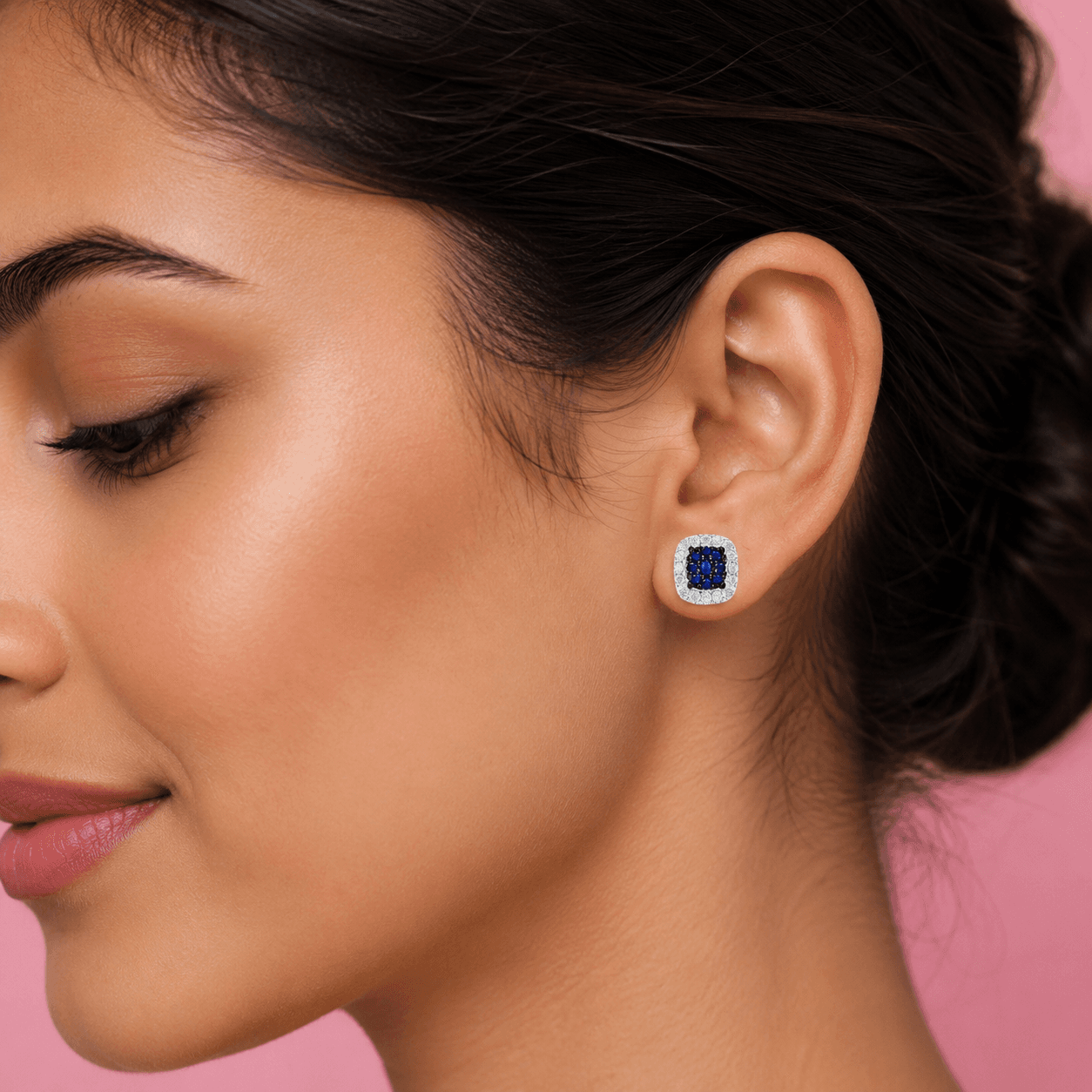 Diamond Square Studs