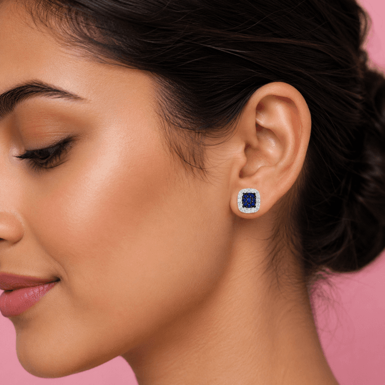 Diamond Square Studs