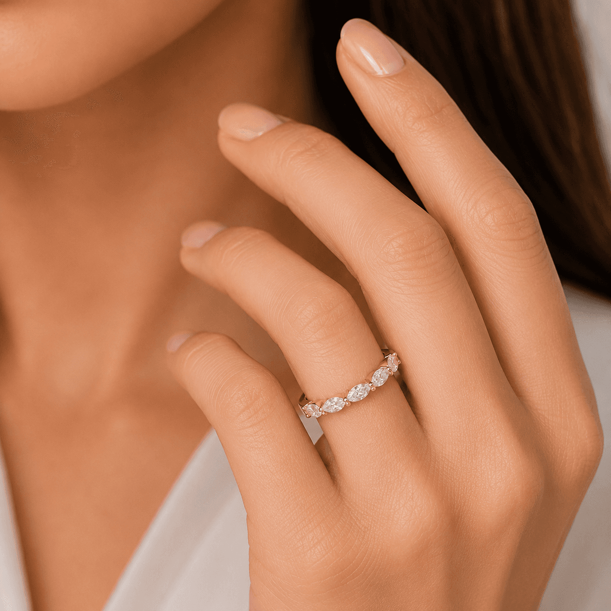 Marquise Shape Diamond Ring