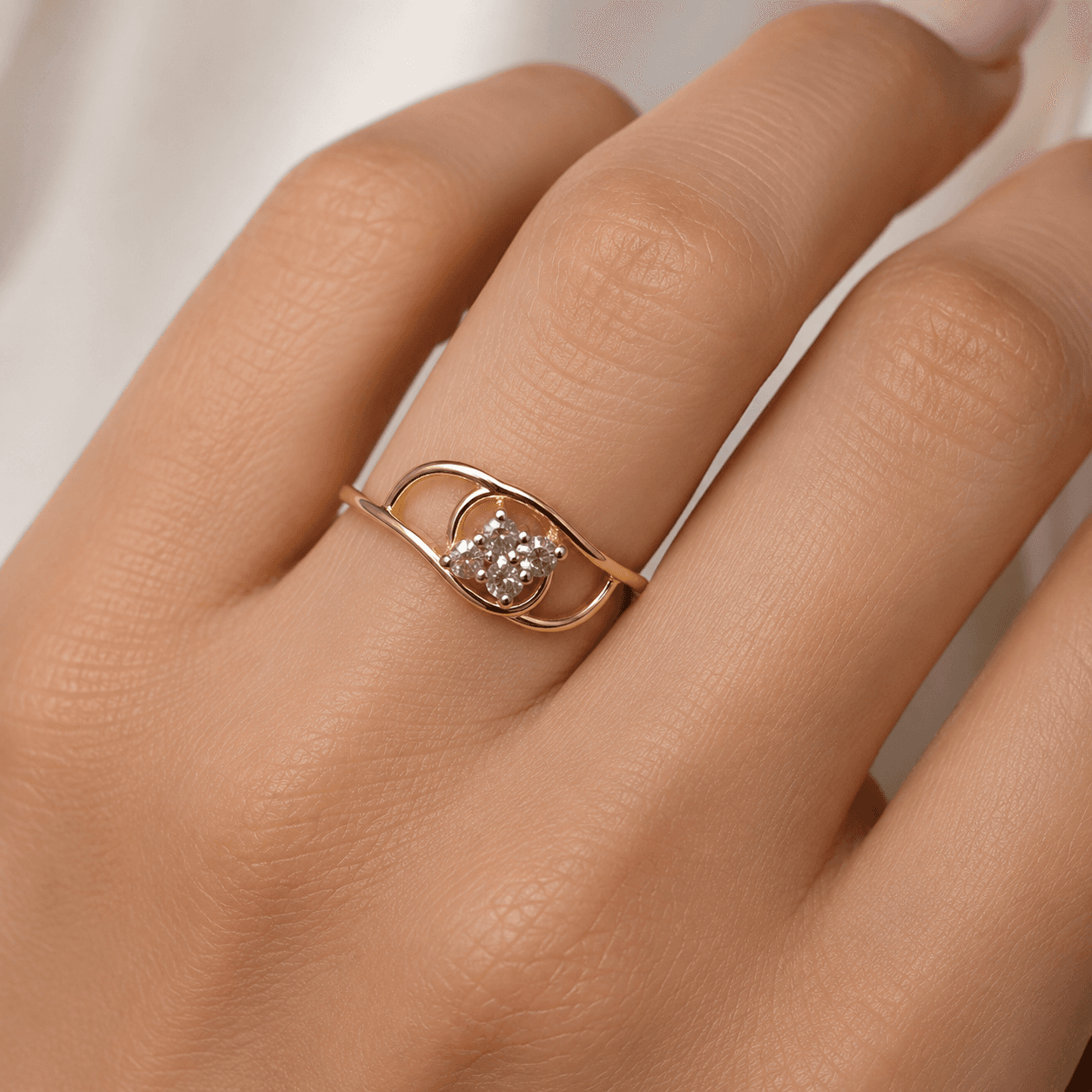 Cluster Diamond Ring