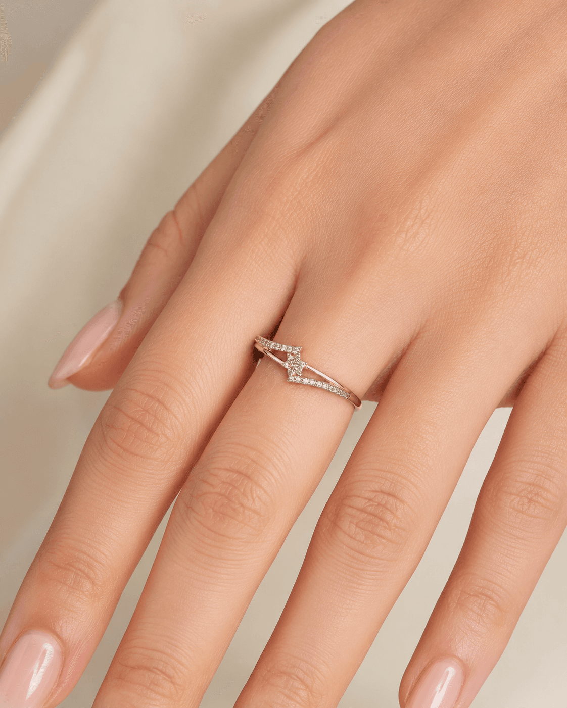 Simple Star shaped promise ring