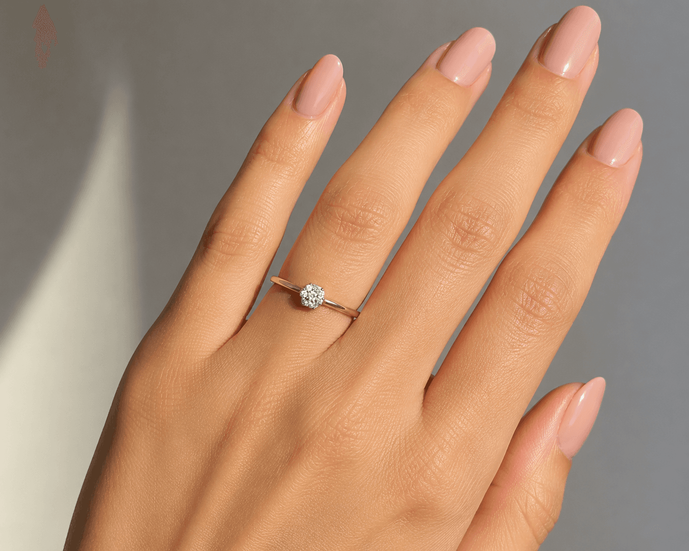 Diamond Flower Ring