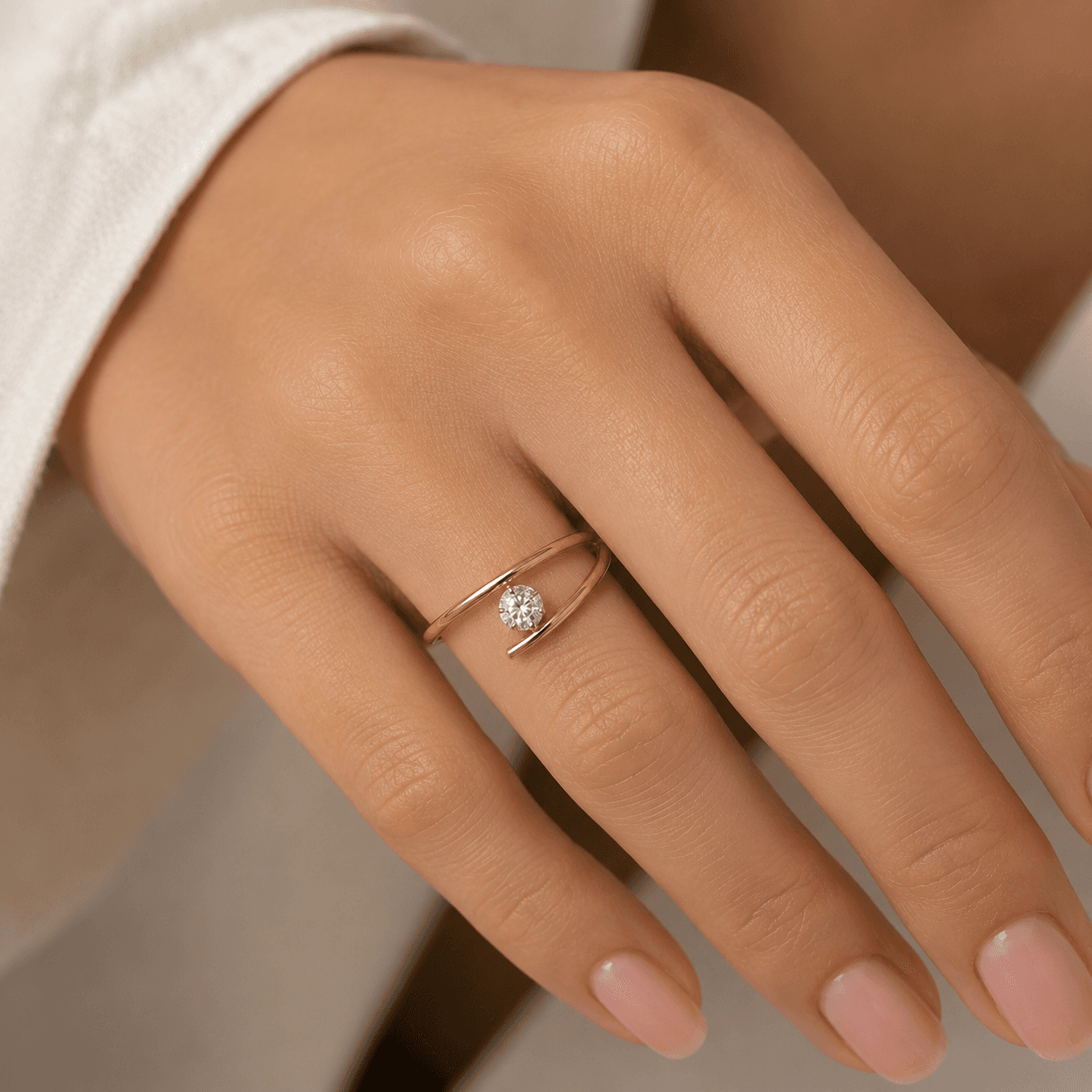 Preset Diamond Finger Ring