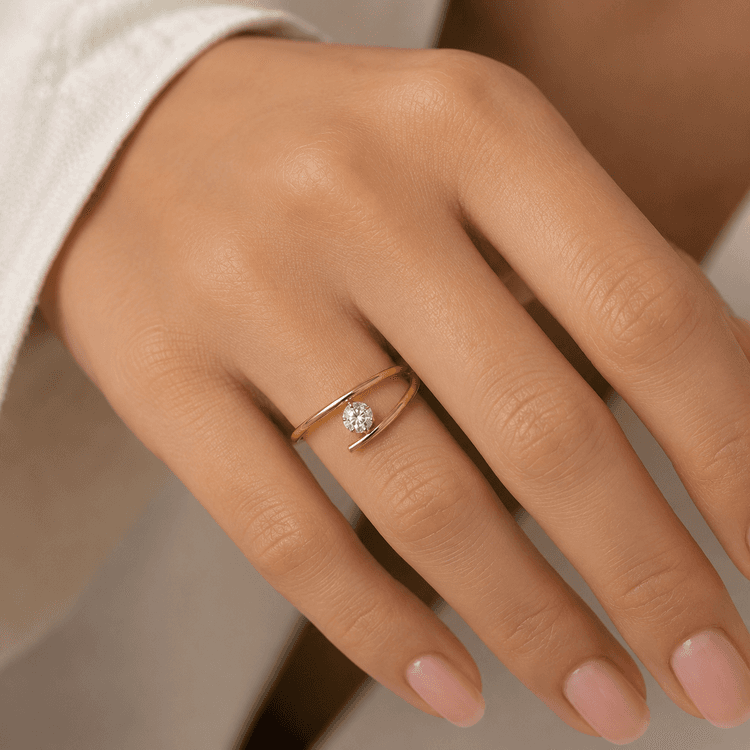 Preset Diamond Finger Ring